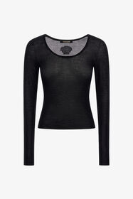 RC Crew neck sweater Schwarz TWM602-KP001
