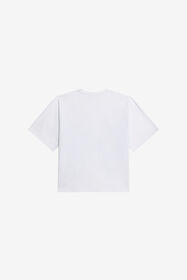 JU T-Shirt In Cotone Stampa Plumago WHITE/BLUE WJT60R-JD001