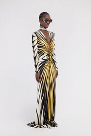 RC Robe Maxi Imprimé Ray Of Gold RC Robe Maxi Imprimé Ray Of Gold Or TKT107-JRM33
