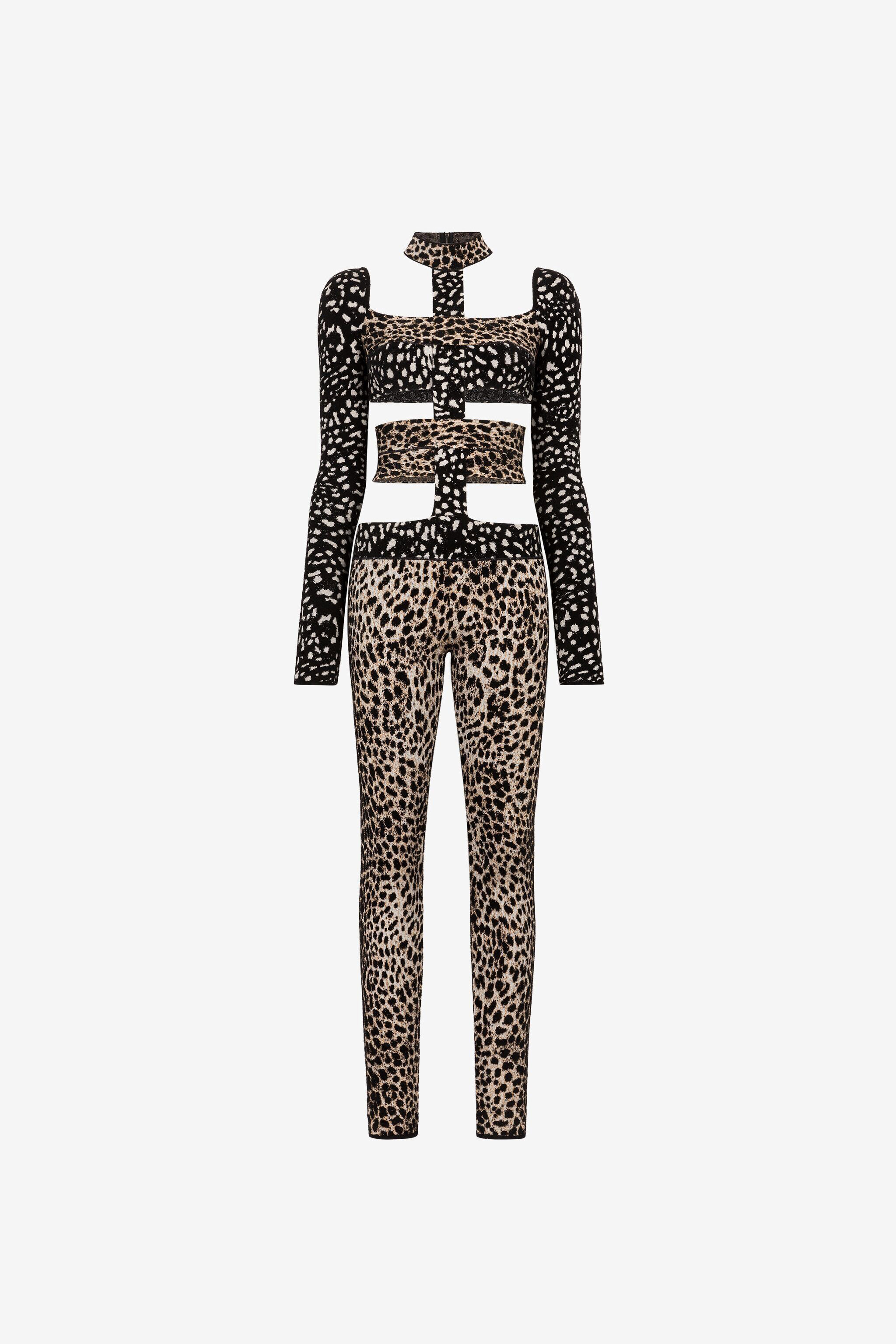 RC Cheetah-Jacquard Cut-Out Bodysuit RC Cheetah-Jacquard Cut-Out Bodysuit NATURALE PWM151-MI150