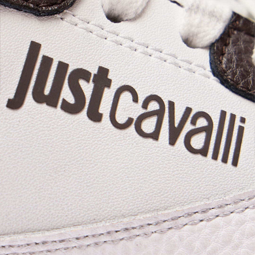 JC White Leather Sneakers With Contrast Inserts JC White Leather Sneakers With Contrast Inserts 899+900+127 VFS068-VF526