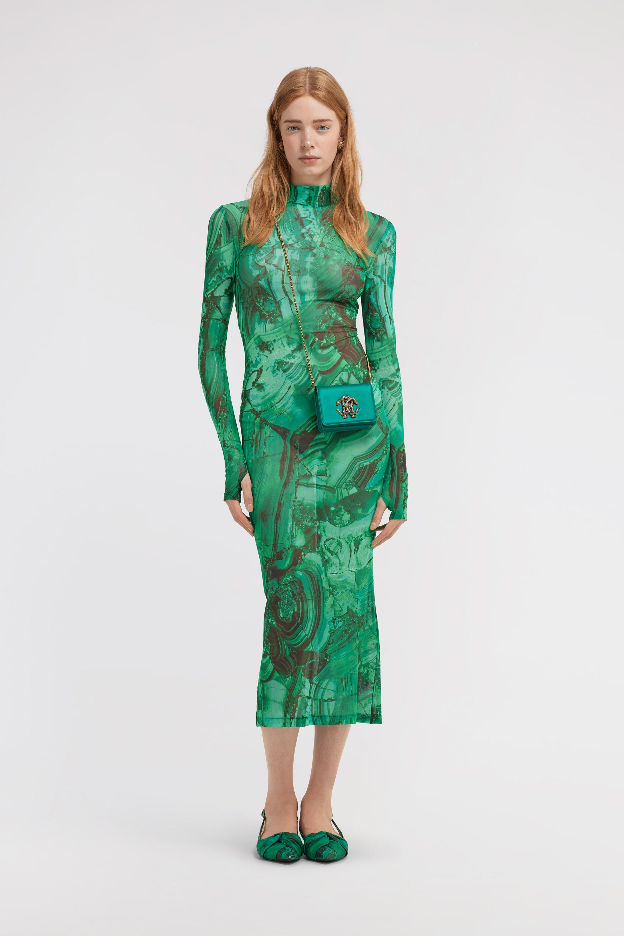 RC Malachite Print Dress RC Malachite Print Dress Green TKT130-6HN06