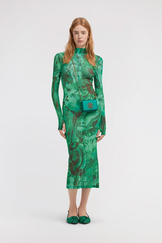 RC Malachite Print Dress RC Malachite Print Dress Green TKT130-6HN06