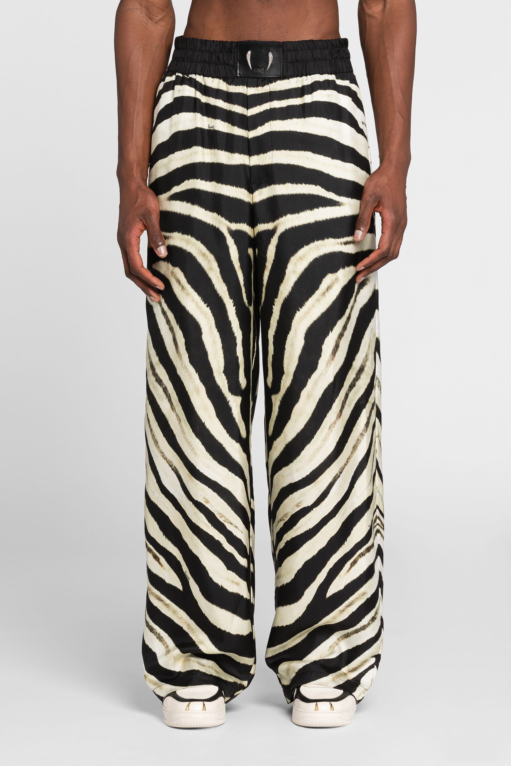 RC Zebra-Print Silk Trousers RC Zebra-Print Silk Trousers IVORY/BLACK ONT218-4QD03