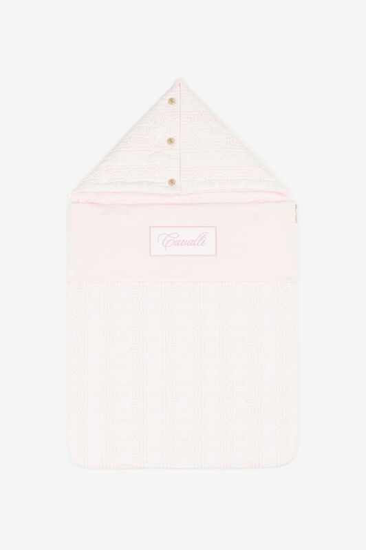 JU Logo-print detail baby nest BABY ROSE PJT822-JME21