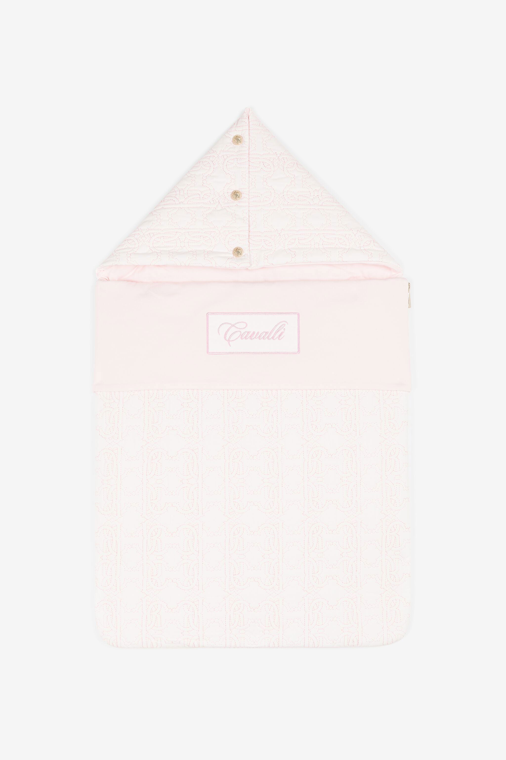 JU Logo-print detail baby nest BABY ROSE PJT822-JME21