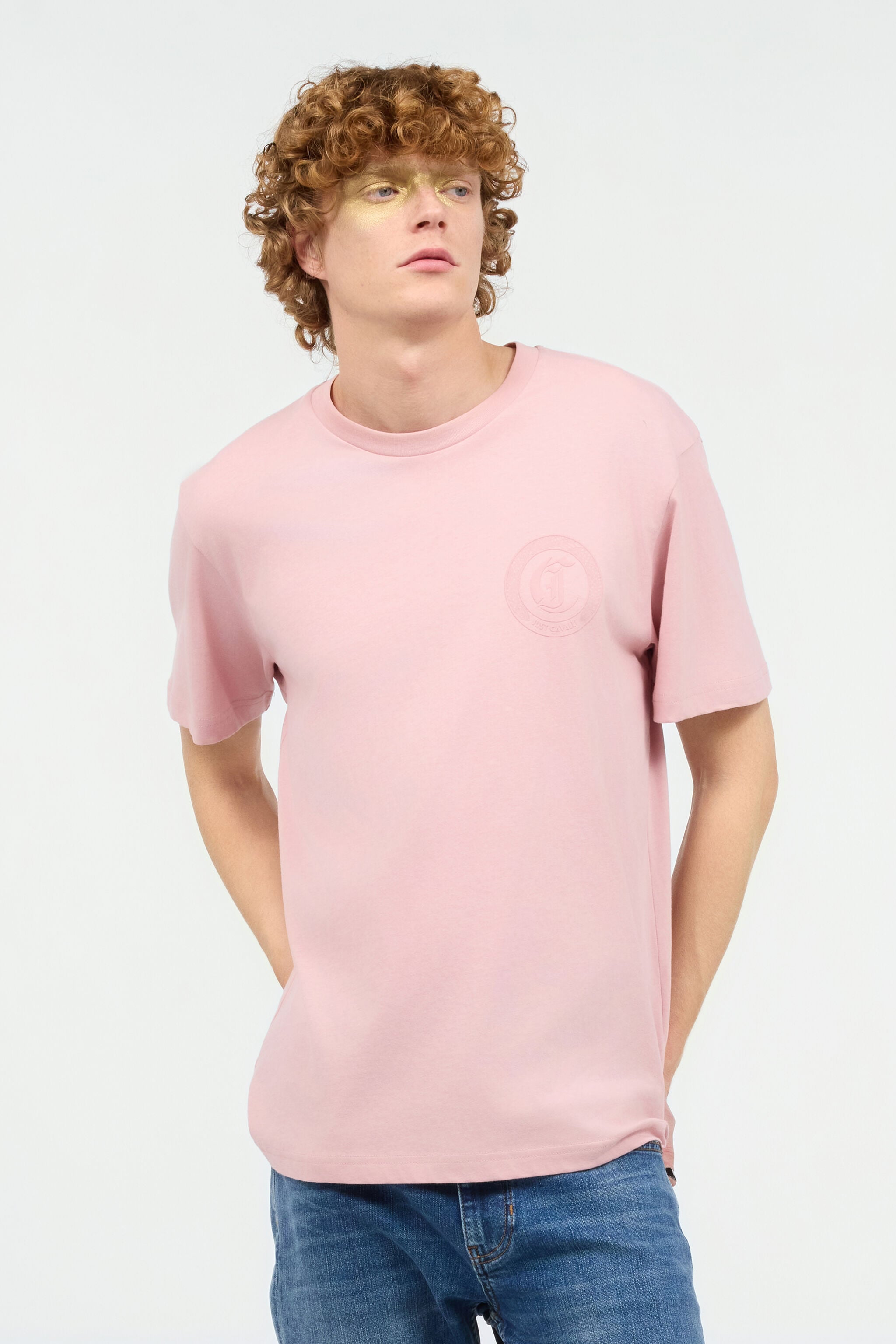 JC T-Shirt Con Monogram JC JC T-Shirt Con Monogram JC Rosa UFT053-UF073