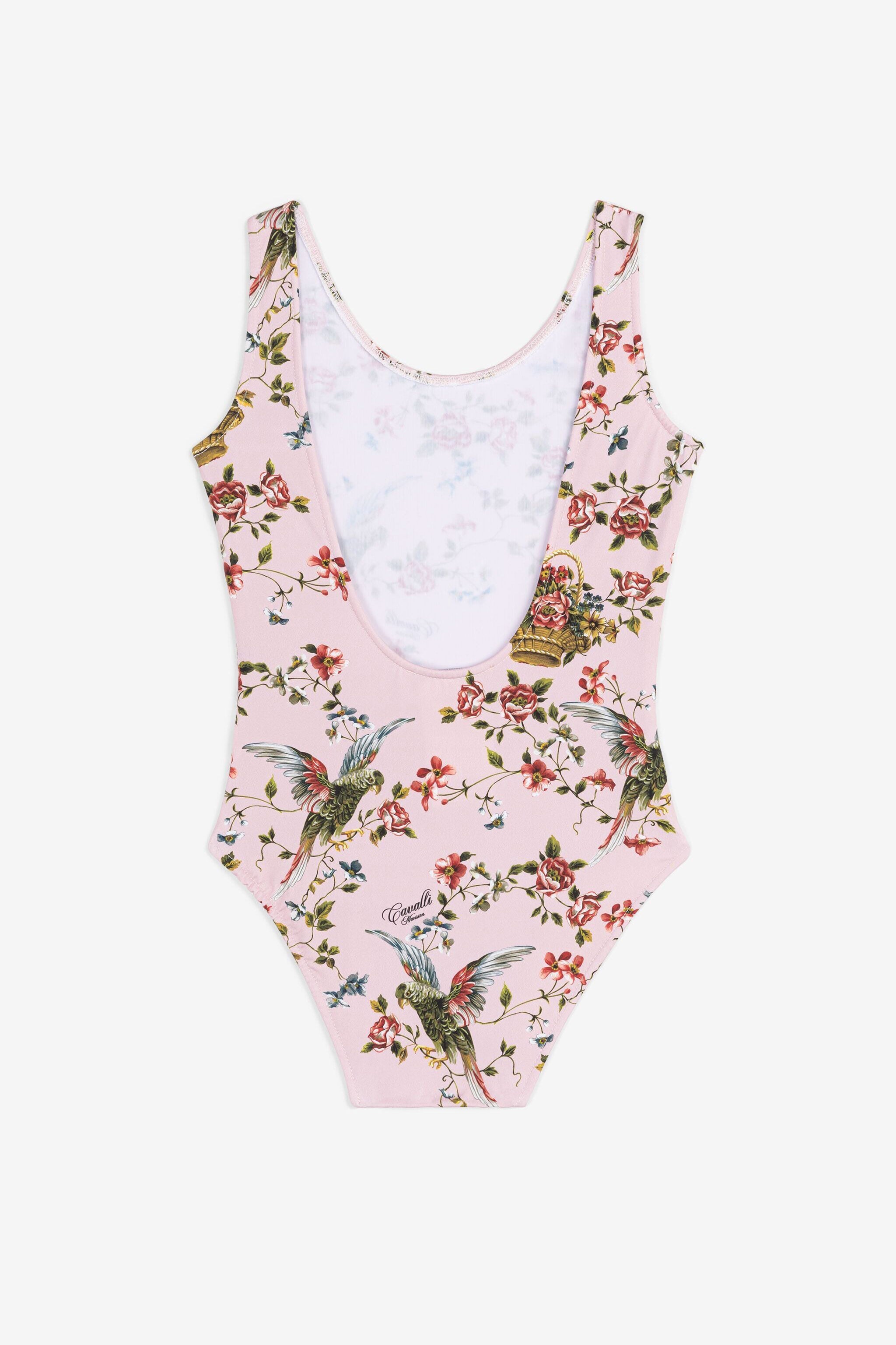 JU Traje de baño con estampado Floral JU Traje de baño con estampado Floral Rosa OJW003-LL011