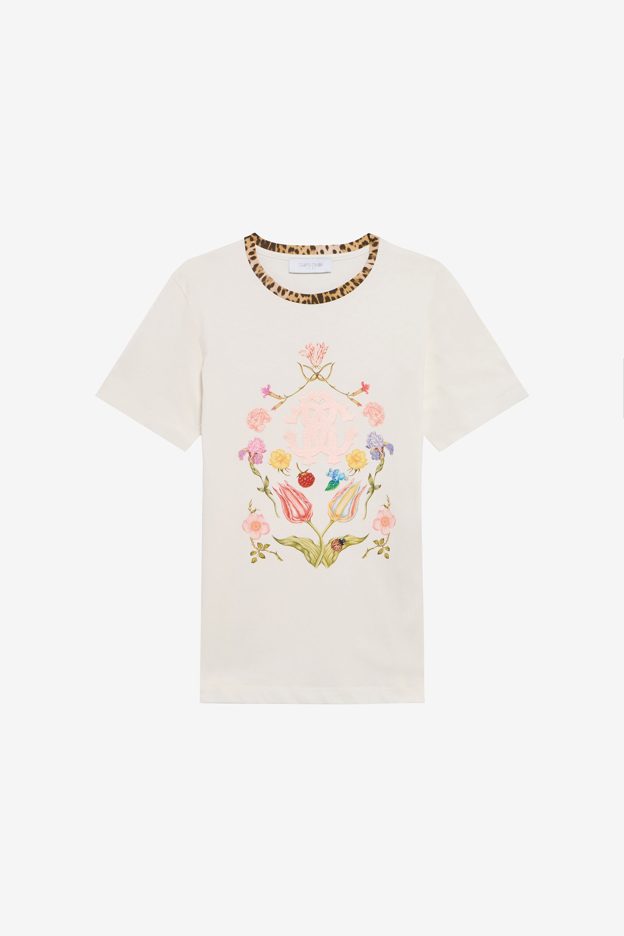 JU Camiseta Con Estampado Floral Y Monogram RC JU Camiseta Con Estampado Floral Y Monogram RC MILKY WHITE TJT65V-JD001