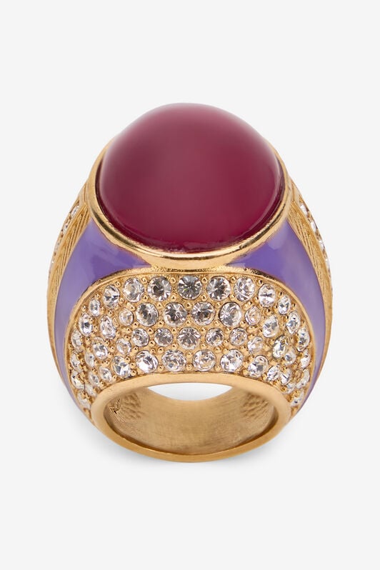 RC Ring Bordeaux FUXIA/PINK/GOLD/CRY XWG002-AM011