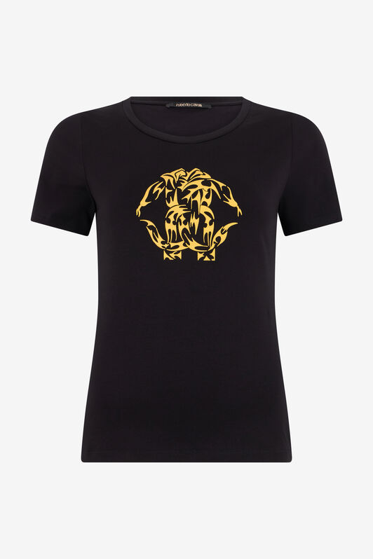 RC Schwarzes Slim-Fit T-Shirt RC Schwarzes Slim-Fit T-Shirt BLACK TOT60A-JD003