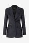 RC Blazer With Solid-Color Tiger Skin Design RC Blazer With Solid-Color Tiger Skin Design Black UKT405-TJ033