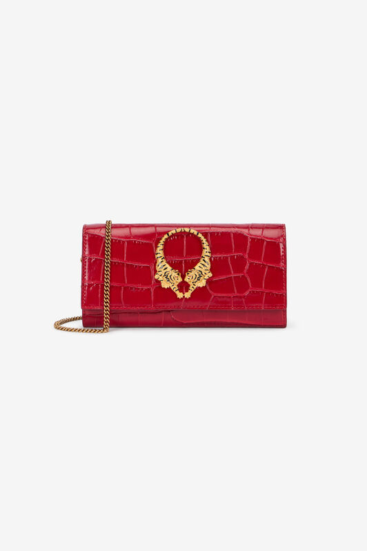 RC Roar Leather Wallet With Chain RC Roar Leather Wallet With Chain RED WKA007-PZ975