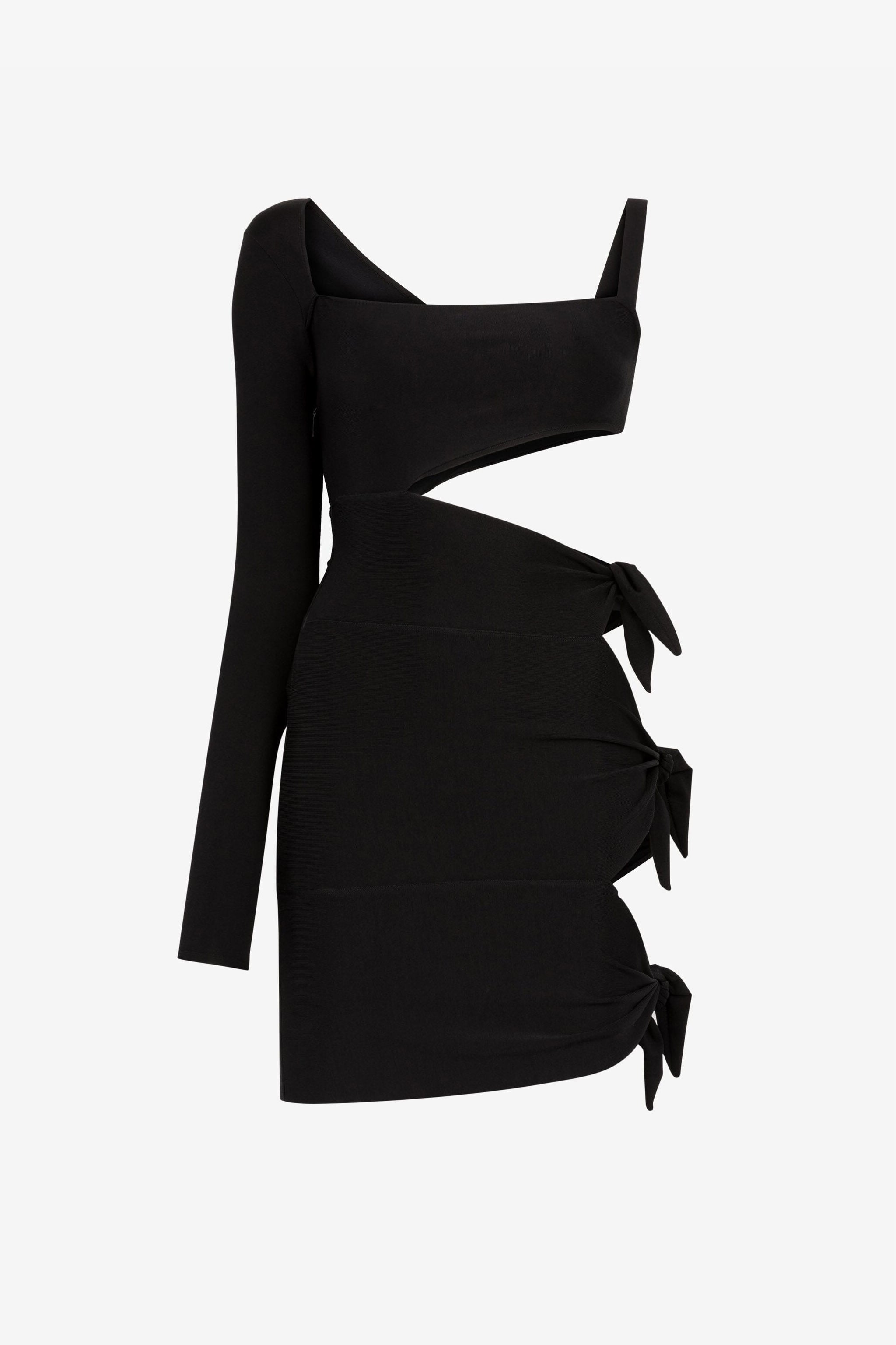 RC Cut out-detail mini dress RC Cut out-detail mini dress Black QWM103-MG011