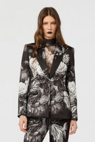 RC Fiammingo Flowers Print Jacket BLACK/GREY XWT401-NVT77