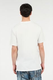 JC T-Shirt Mit Geflocktem Logo WHITE UFT058-UF078