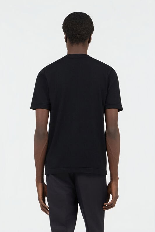 RC Black Mock Neck T-Shirt RC Black Mock Neck T-Shirt BLACK SOT60M-VI044