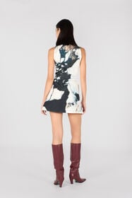 RC Mini-Robe À Imprimé Marble Noir/Blanc TWT130-9MN18