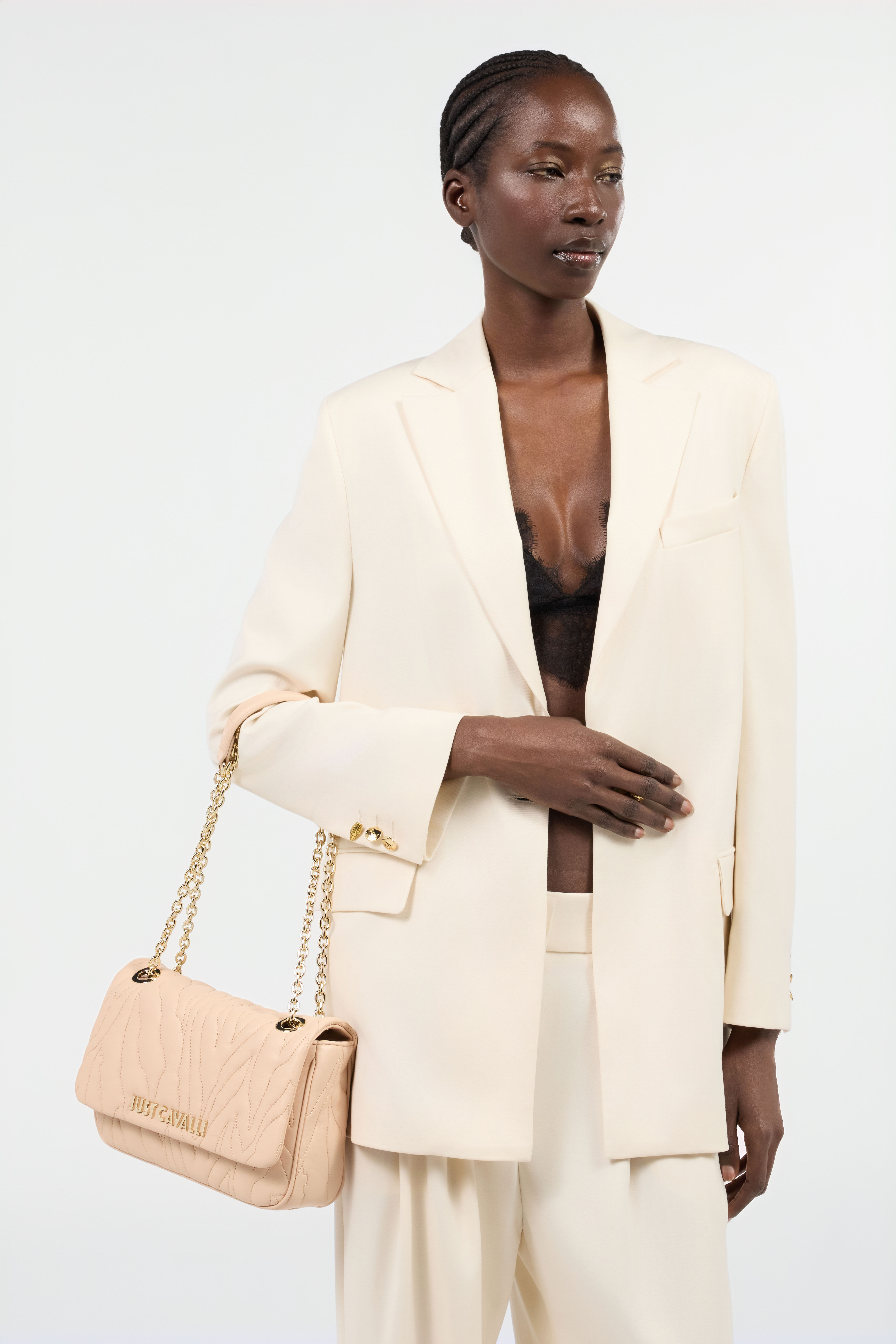 JC Nude Quilted Shoulder Bag JC Nude Quilted Shoulder Bag CORTECCIA UFB067-UF436