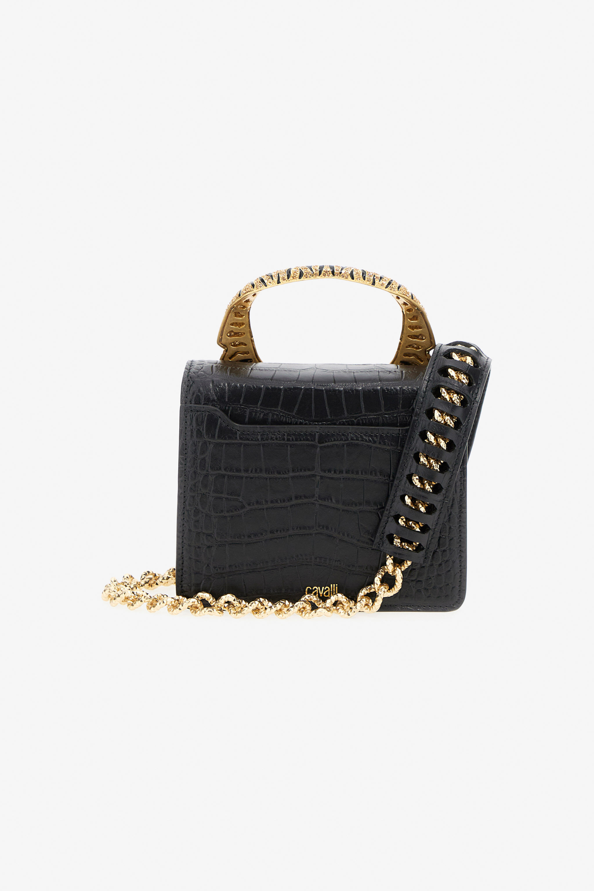 Medium Roar Bag in Black for Women | Roberto Cavalli®