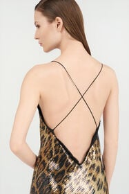RC Jaguar-Print Dress NATURAL WKT102-VXQ71