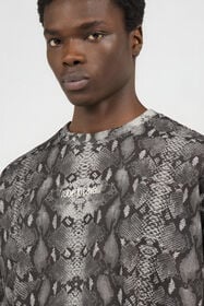 RC Sweat-Shirt À Imprimé Python PYTHON DARK GREY SOT66I-CF050