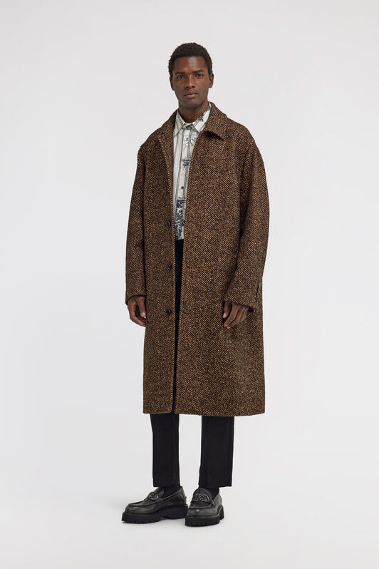 RC Double-breasted coat Brown TRT520-WP053