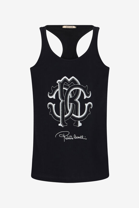 RC Tanktop Mit Monogramm RC Schwarz OOT60E-JD060
