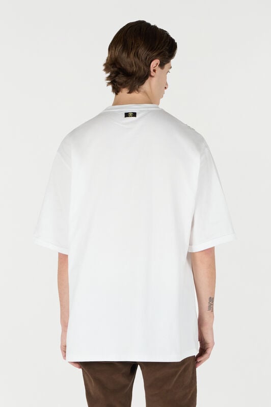 RC Camiseta con textura motivo cebra RC Camiseta con textura motivo cebra Blanco URT62N-JD060