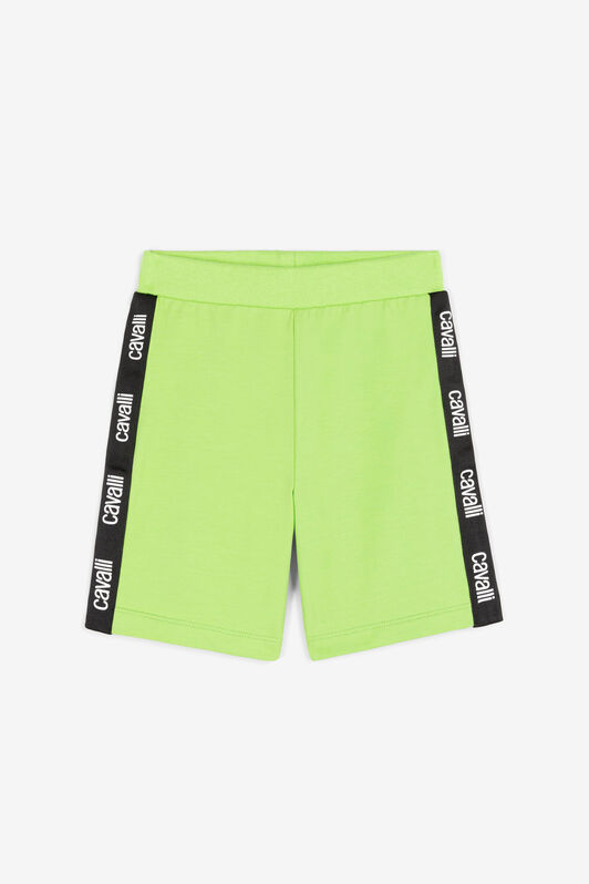 JU Shorts sportivi con bande logate JU Shorts sportivi con bande logate Verde chiaro OJT282-ISA2J