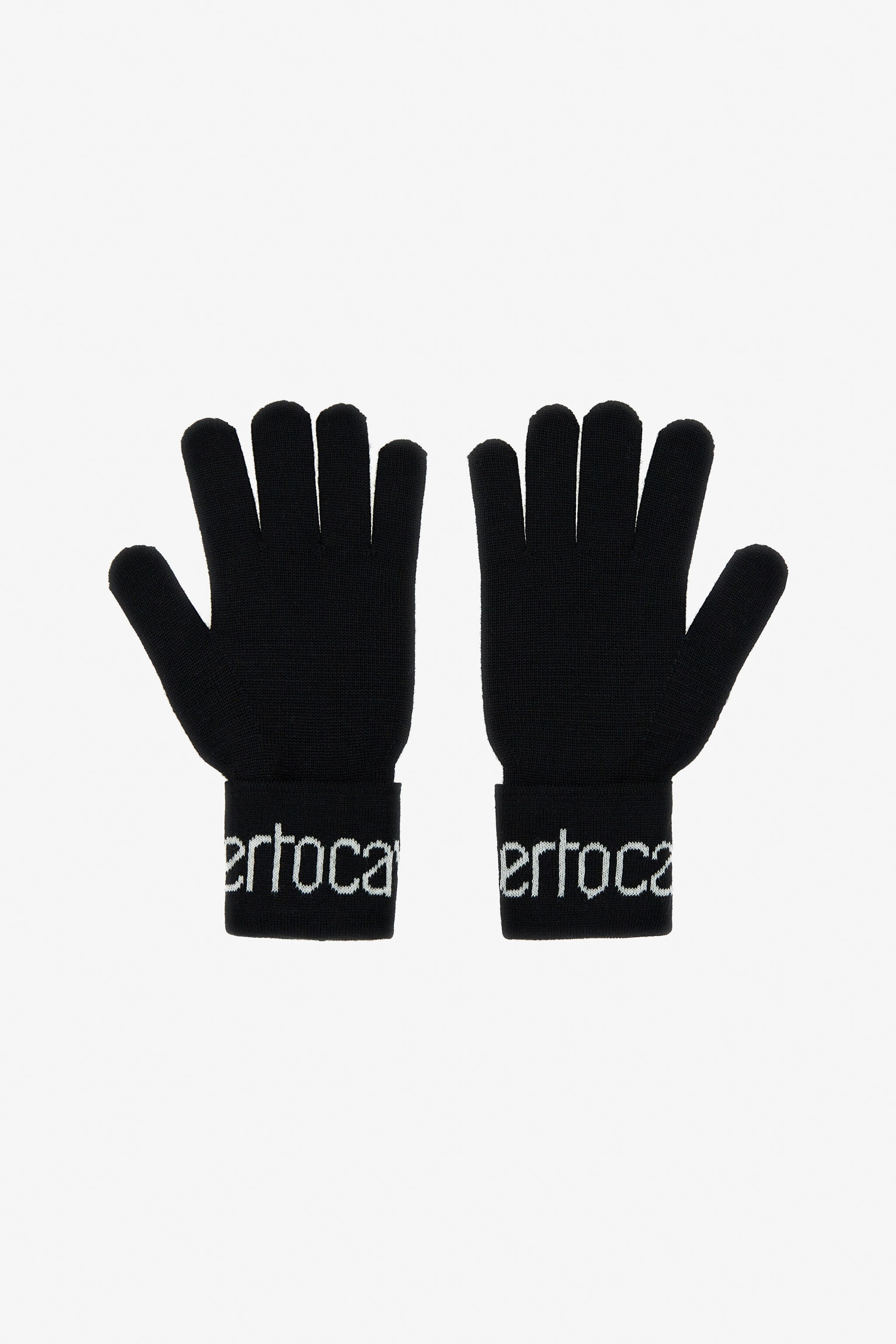 RC Wool Blend Gloves with Logo Black TALR25-IR042