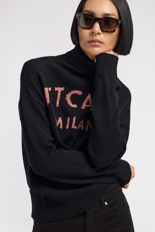 JC Just Cavalli Turtleneck sweater JC Just Cavalli Turtleneck sweater Black TFM019-TF144