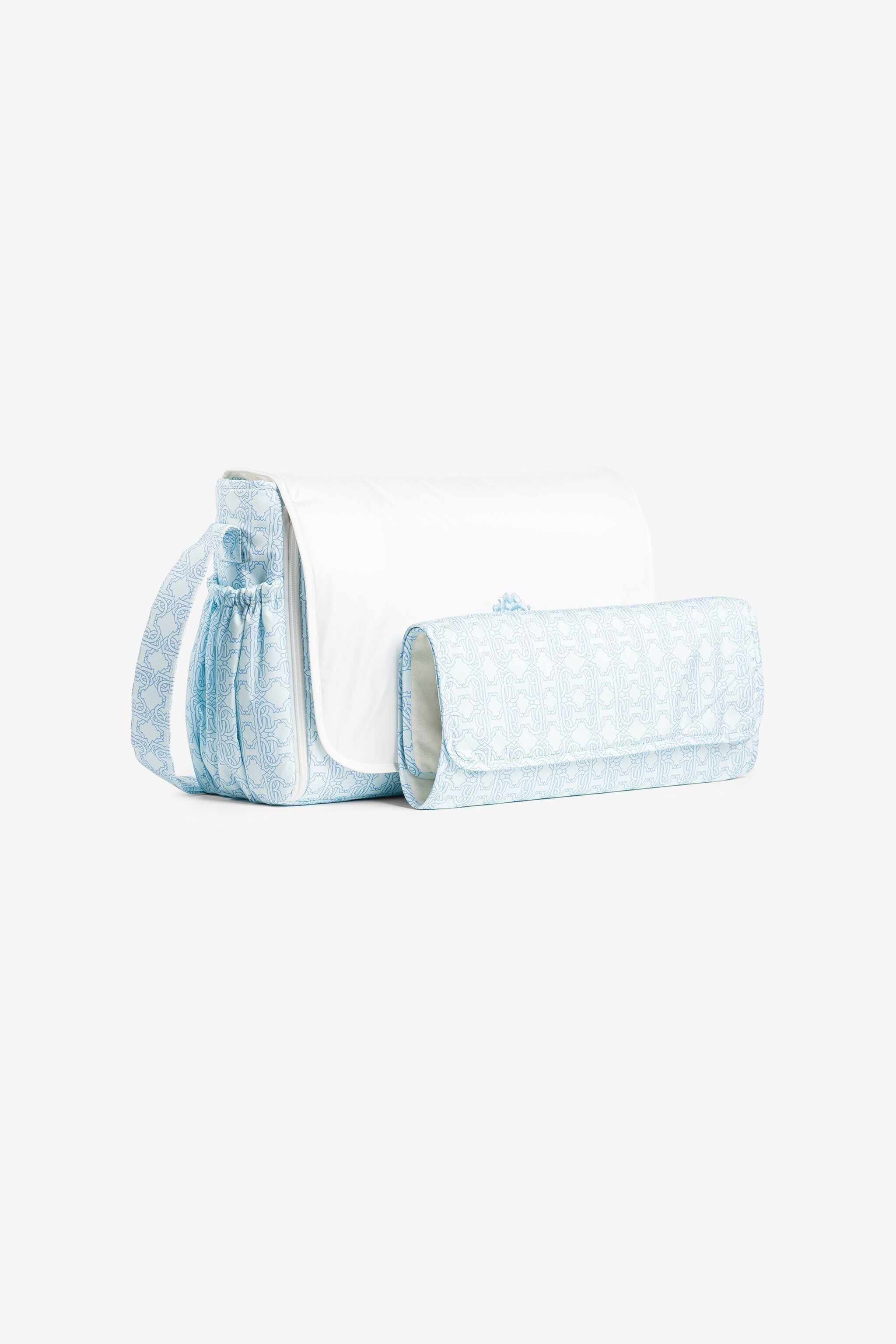JU RC Monogram Changing Bag Set JU RC Monogram Changing Bag Set Light blue PJT858-5RF38