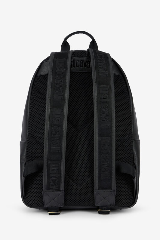 JC Black Just Cavalli Logo Backpack JC Black Just Cavalli Logo Backpack BLACK VFB015-VF547