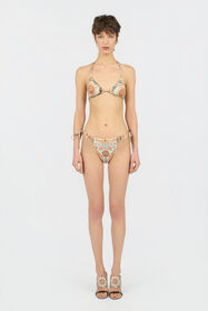 JC Persian Tarot Print Bikini 744 BEIGE + 217 AZZU WFM032-WF751