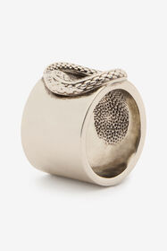 RC Anillo con serpiente Plata URG011-AM258