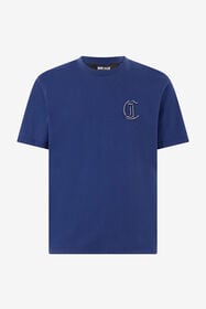 JC T-Shirt Con Monogram Sul Petto Blu scuro UFT064-UF084