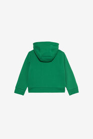 JU Sweat-shirt à capuche en coton GREEN VJT695-CF050