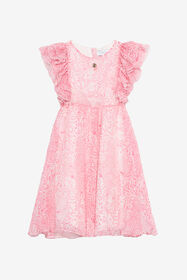 JU Cheetah-Print Dress Pink UJT10P-2NO37