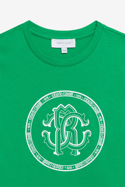 JU T-shirt Blanc en Coton GREEN TJT61J-JD001