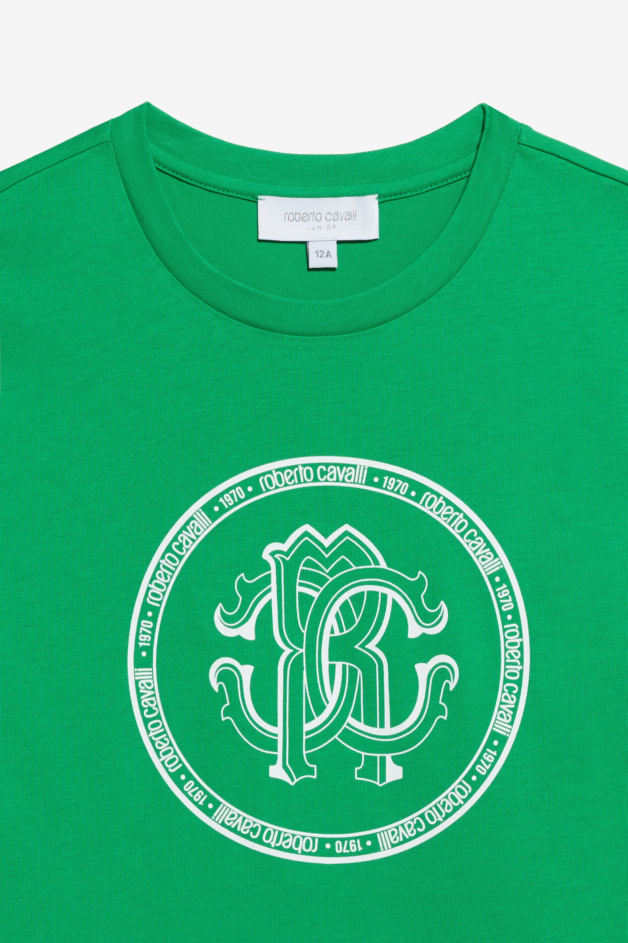 JU T-shirt Blanc en Coton GREEN TJT61J-JD001