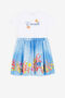 JU Abito modello T-shirt con stampa JU Abito modello T-shirt con stampa Azzurro QJT146-JV025