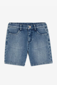 JU Shorts mit Logo-Stickerei Dunkelblau RJJ200-DS015
