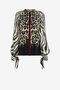 RC Queen Of Sicily-Print Silk Top RC Queen Of Sicily-Print Silk Top AVORIO/NERO OKT700-SQC81