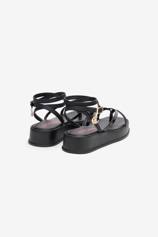 JC Flip-Flop Sandals With Platform And Strap JC Flip-Flop Sandals With Platform And Strap Black SFS162-SF499