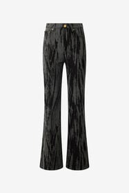 RC Black Denim Jeans With A Streak Effect Black VWJ221-DE013