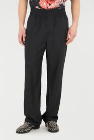 RC Pantaloni Loose In Lana Vergine Nero VNT267-VW003