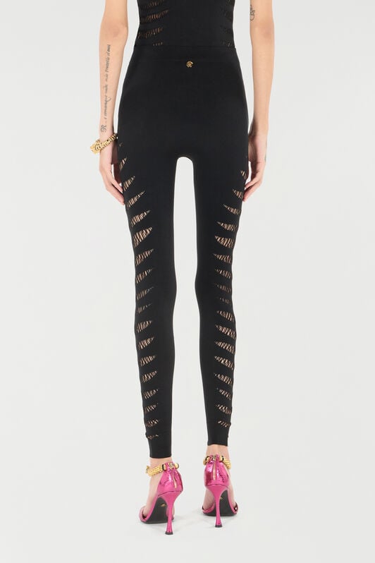 RC Black Cut-Out Leggings Black UKT230-MA001