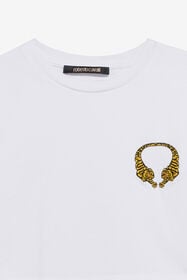 RC Cotton Crop Top with Tigers WHITE WQT63B-JD028