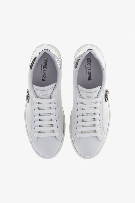 RC Sneakers with Monogram Mirror Snake White/Silver RRS009-PZB23